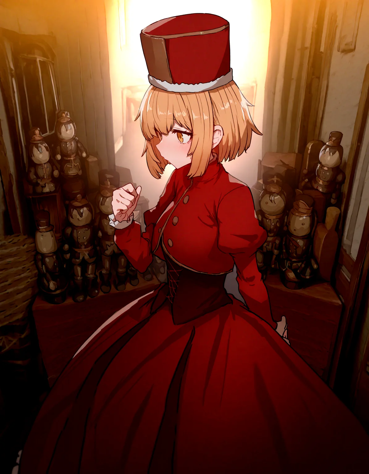 1girl ,nutcracker, detailed background,
,sumiyao_(amam),as109 ,
,masterpiece, best quality, newest, absurdres, highres,
<lora:illustrious_noobai_epsilon_pred_1_best_quality_v1:0.4> ,<lora:illustrious_noobai_epsilon_pred_1_masterpieces_v1:0.4>, <lora:illustrious_noobai_epsilon_pred_11_very_aesthetic_v1:0.4>, <lora:ponyv5_noobV065S_1_adamW:0.6>, <lora:add-detail-xl:0.4>, <lora:GEN(illust) 0.2v:0.6>,<lora:cfg_scale_boost:0.4>, <lora:Holiday_Nutcracker:0.5>