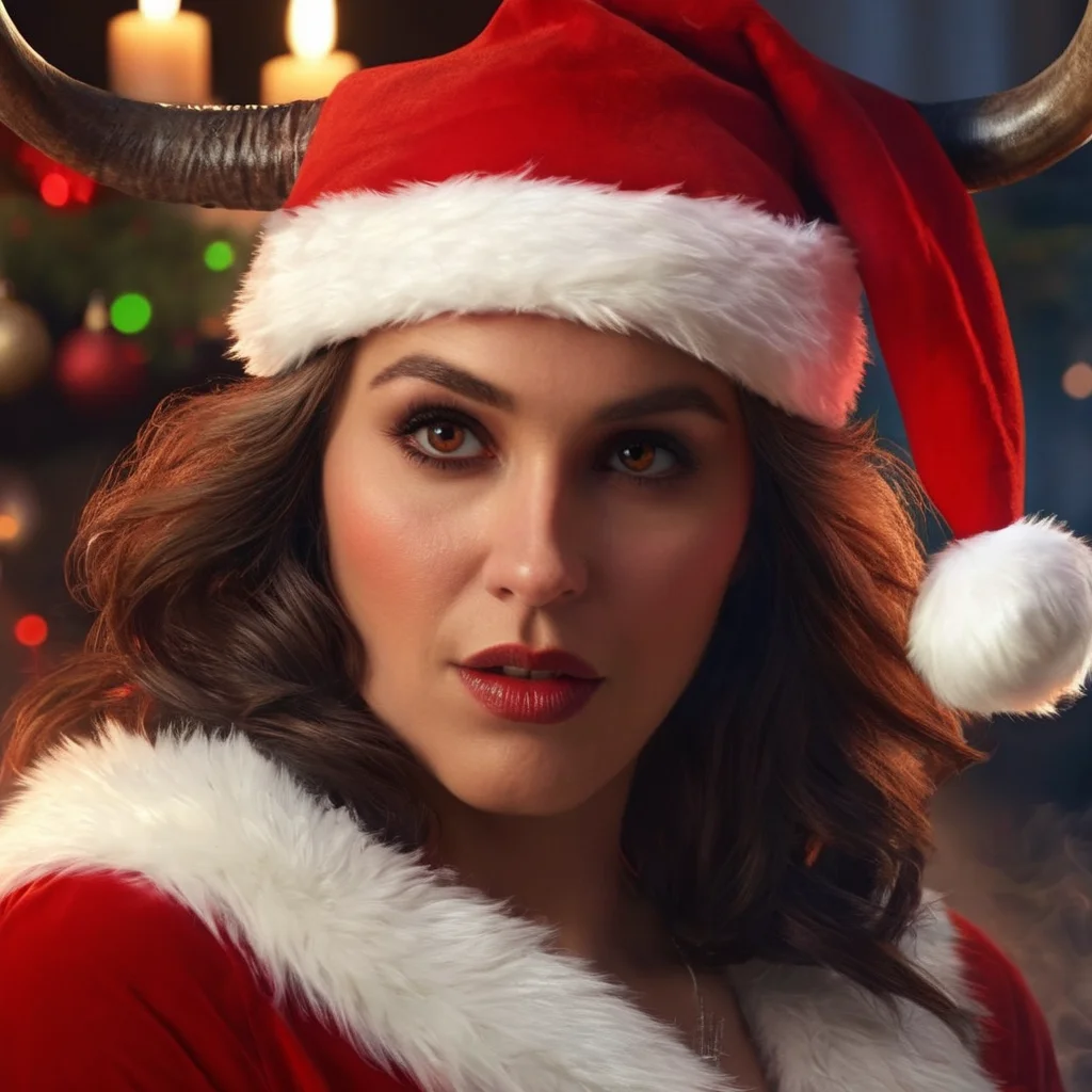 Hyperrealistic art of <lora:Santa Claus:1.2>
Santa Claus a woman with horns and a devil's head in Christmas Eve, Extremely high-resolution details, photographic, realism pushed to extreme, fine texture, incredibly lifelike