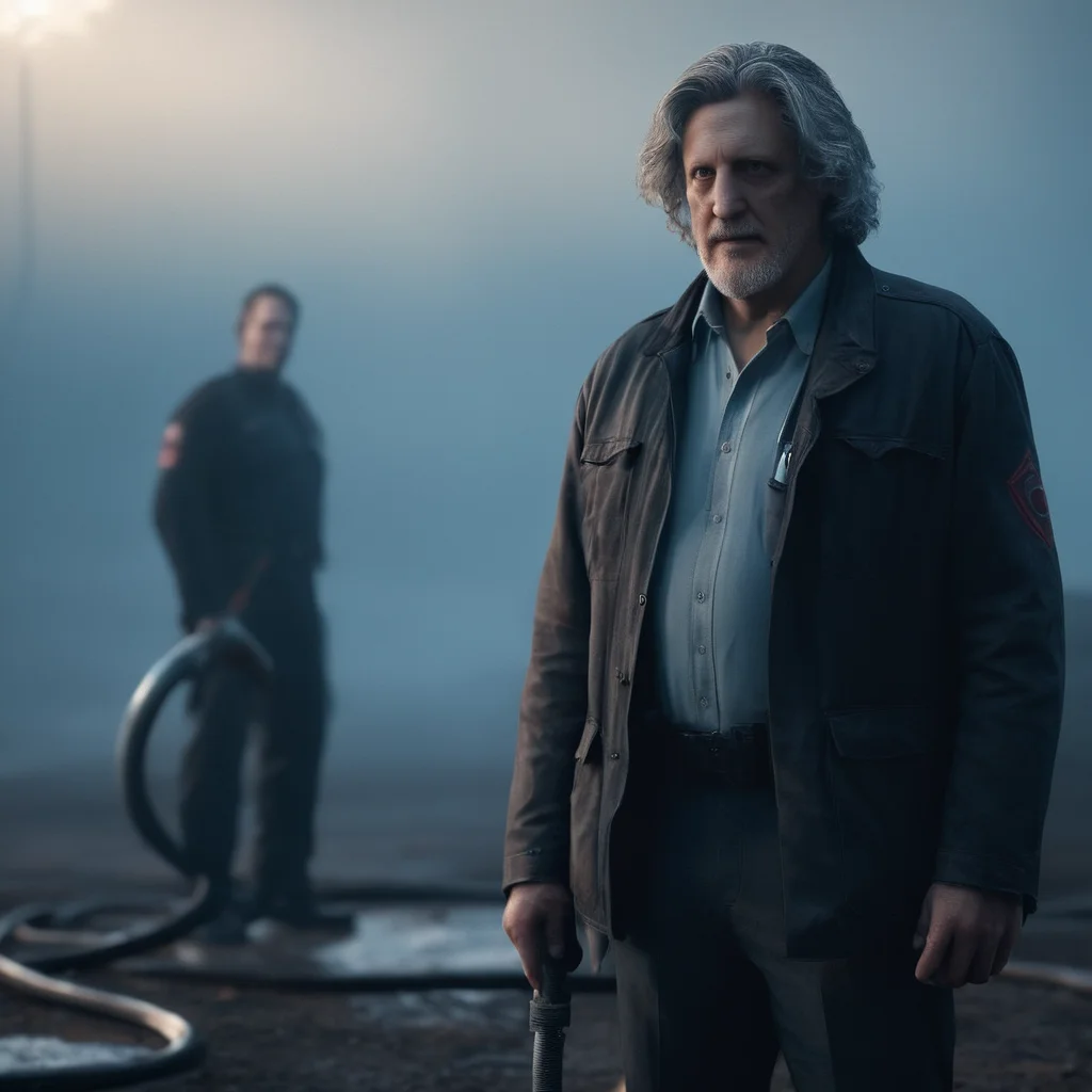 cinematic film still of <lora:perfection style:0.3> perfection
<lora:Unreal Engine style:0.3> Unreal Engine
<lora:Detroit Become Human style:1>
long hair
Clancy Brown:1 In the year 2038 Hank Anderson a man with a hose is standing and holding a hose, shallow depth of field, vignette, highly detailed, high budget, bokeh, cinemascope, moody, epic, gorgeous, film grain, grainy