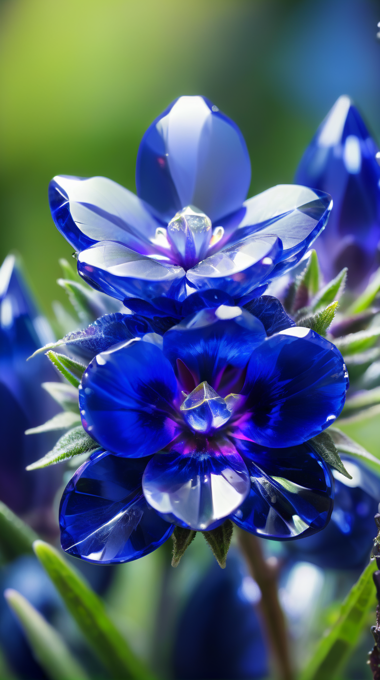 sapphicraft close up flower in garden<lora:sapphicraft:1>