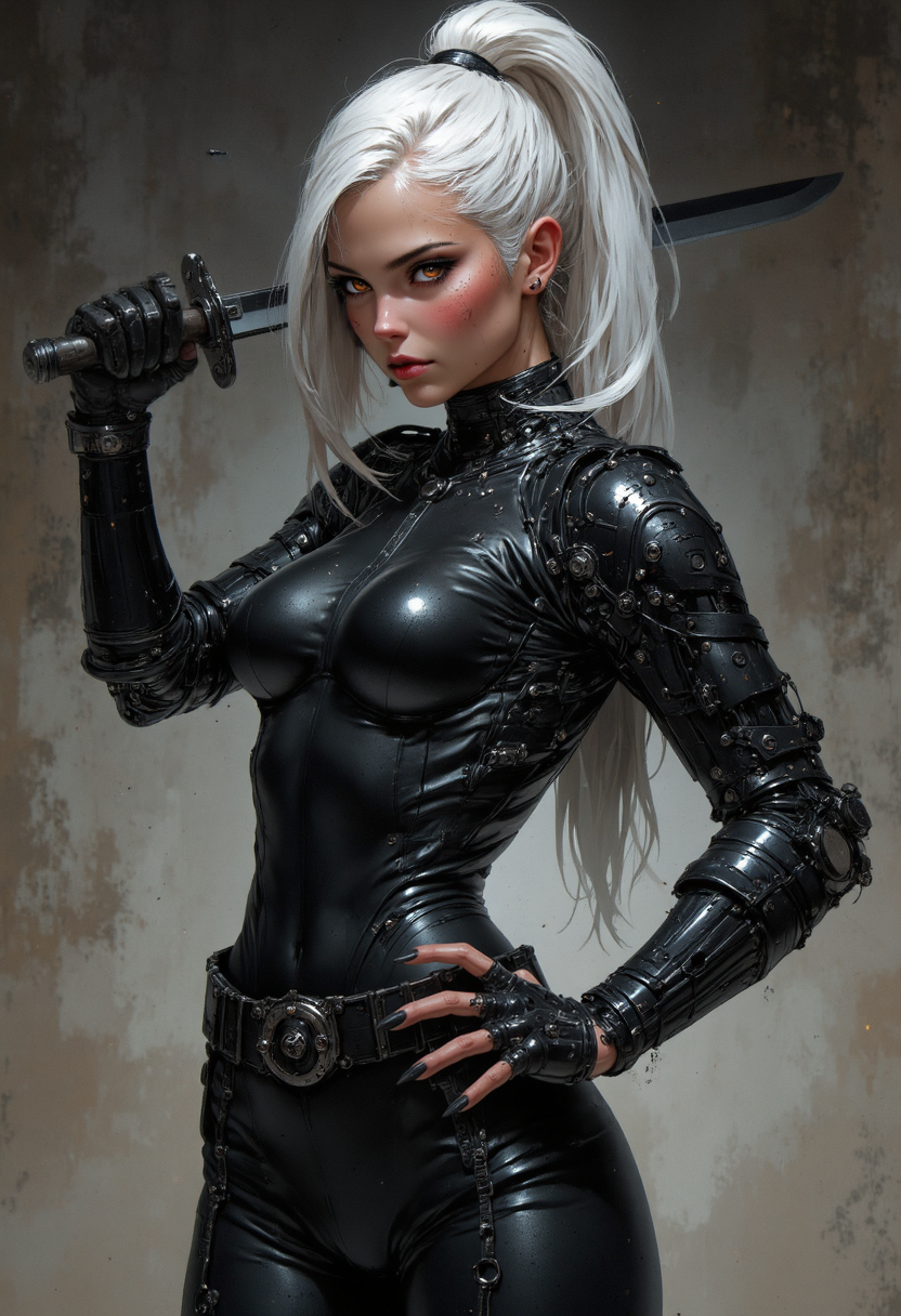 concept art cybernetic style facial scar tissue
<lora:CPA:0.7><lora:aidmaFluxPro1.1Stylev0.2:0.3> aidmafluxpro1.1 <lora:FluxMythV2:0.7> . futuristic, technological, cybernetic enhancements, robotics, artificial intelligence themes . digital artwork, illustrative, painterly, matte painting, highly detailed