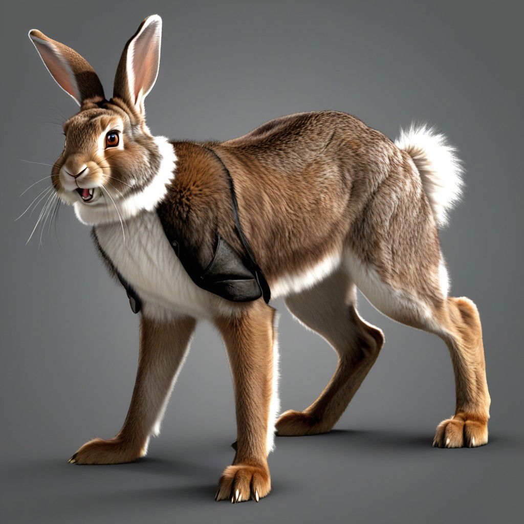 realistic,full body shot,(paws),buck teeth, rabbit teeth,furry ears,long rabbit ears,rabbit, feral,(realistic fur, rabbit fur, fluffy fur,brown fur,detailed fur texture,fur covering body),(on all fours),