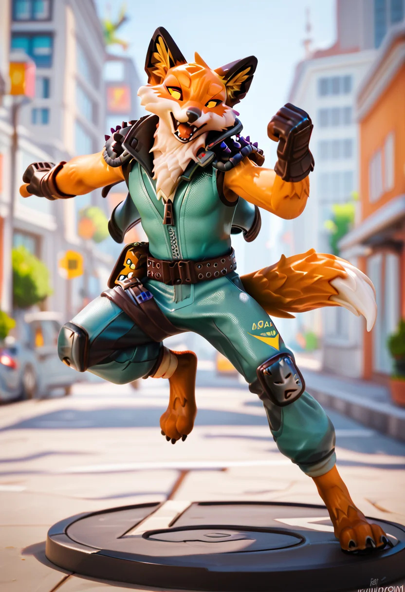 score_9, score_8_up, score_7_up, best quality, highres, 1boy, fennix, fortnite, anthro, furry, city, happy, full body, action pose, detailed background, looking at viewer, <lora:Fennix_Fortnite:1>
