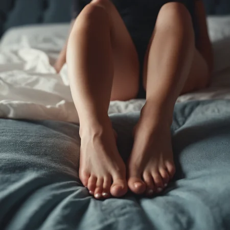 cinematic film still of <lora:feet v3:0.8>
A perfect detailed photo of a woman is laying on a bed with her legs up,foot focus,cinematic feet, shallow depth of field, vignette, highly detailed, high budget, bokeh, cinemascope, moody, epic, gorgeous, film grain, grainy