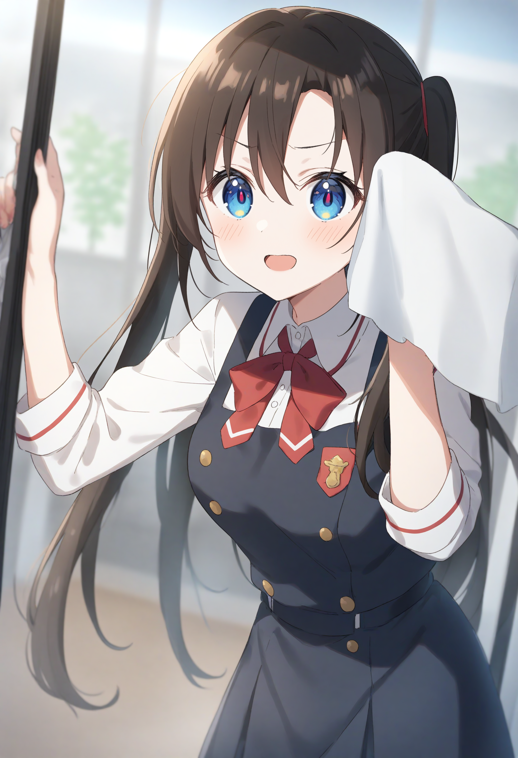 1girl,sincos, ningen mame, toosaka asagi,solo,medium breasts,school uniform,
rag, <lora:rag_XL_v1:0.8>
cleaning,cleaning windows ,wiping ,indoors,
best quality, very aesthetic, absurdres
