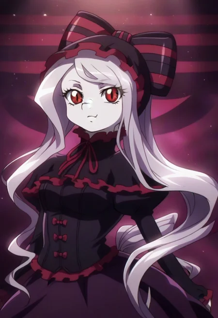 detailed background, shiny skin, posing, rating safe, <lora:shalltear.pony:1>, shalltear,