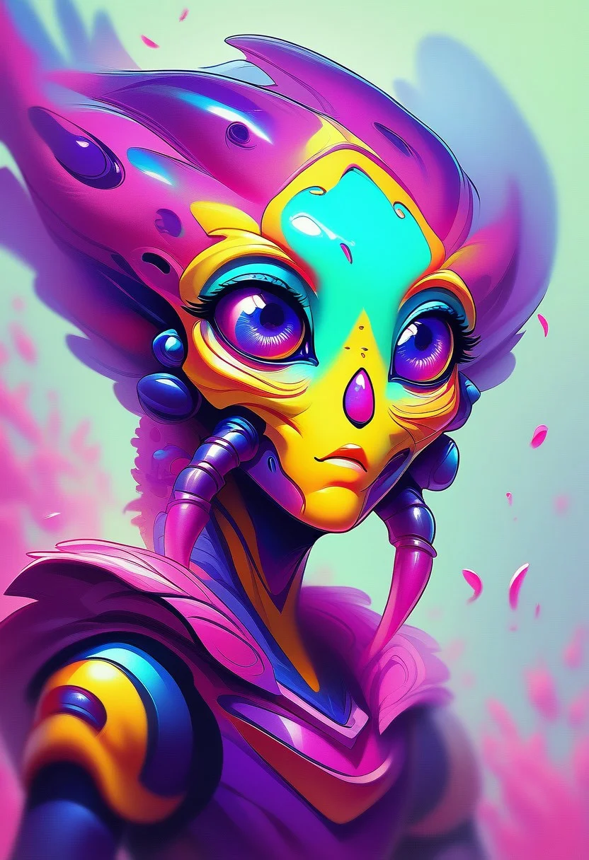 score_9, score_8_up, score_8, score_7_up, score_7,
--(very aesthetic, best quality, ultra detailed), intricate details,
masterpiece, perfect, award winning, prize winning, concept art,
alien space insect, bulbous body, bug eye, compound eyes, techno insectoid, shiny body, reflective body, alien planet, lush wildlife