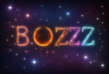 space, stars, cosmos, constellations that spell out buzz, BUZZ, moons, BUZZ, BUZZ, BUZZ, BUZZ
