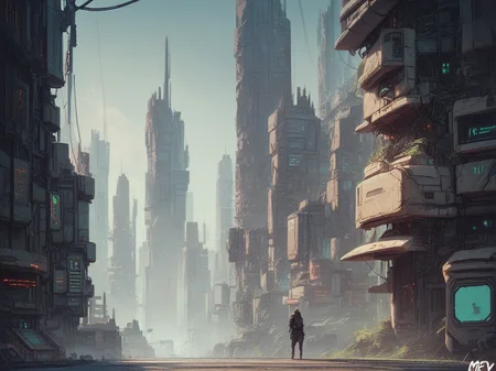 score_9, score_8_up, score_7_up, score_6_up, score_5_up, score_4_up,   <lora:m1ntfl4v0rXLP:0.9> m1ntfl4v0r, city, science fiction,