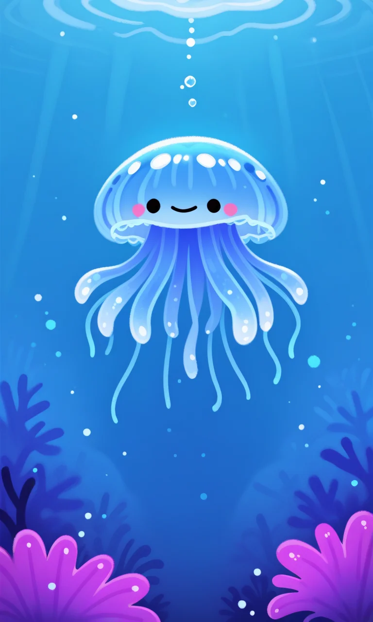 embedding:IllusP0s, pikaole, jellyfish, smile, underwater, cute, embedding:IllustriousQual, embedding:Smooth Quality,<lora:pikaole_ill.safetensors:1.0:1.0>