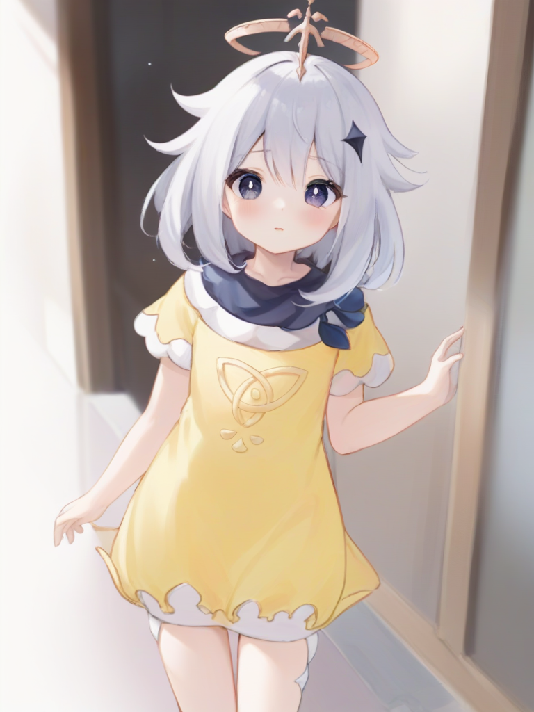 <lora:æ´¾èxl-000006:1>,paimeng girl,short dress