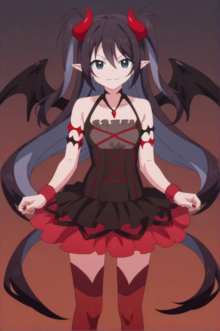 score_8_up, lucelia, demon girl, demon horns, demon wings <lora:Mob_kara_Hajimaru_Tansaku_Eiyuutan-Lucelia-PDXL:0.8> <lora:sdxl_lightning_4step_lora.safetensors:1.0>