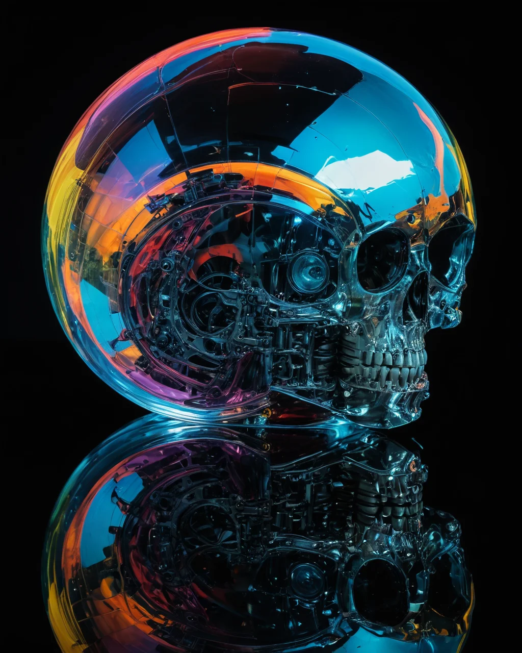 motor, transparency, reflections,  gigantic, holography, intense color, Gothic, <lora:add-detail-xl:1.0>,  <lora:xl_more_art-full_v1:0.5>
