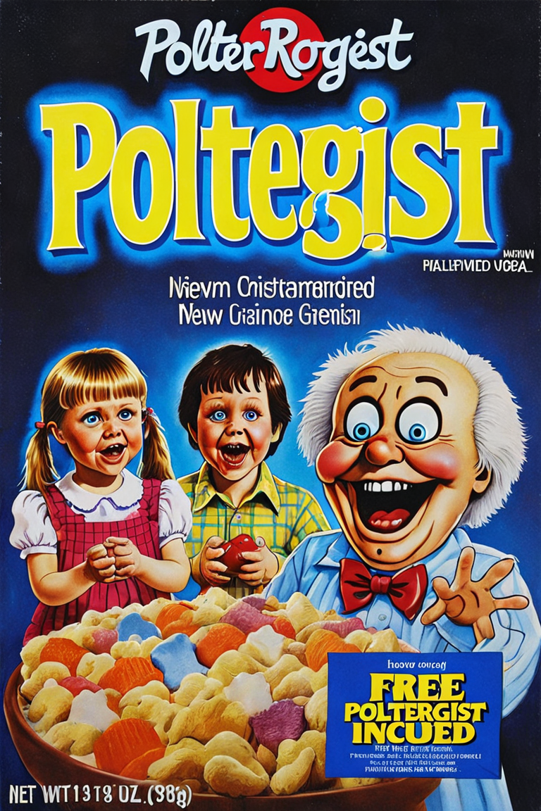 Poltergeist (1982) <lora:style_xl.cereal_box_sdxl_v1:1>  free  included