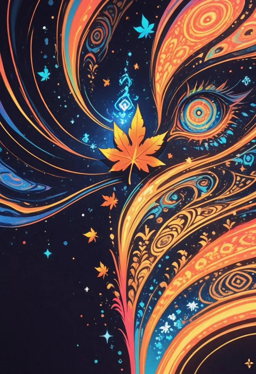 no human , maple leaf focus , magic pattern , close up , blue glow , neon theme ,
masterpiece, best quality ,amazing quality ,Bright_illu ,psyc0d3l1c ,Protoneon , sometyome_illu ,