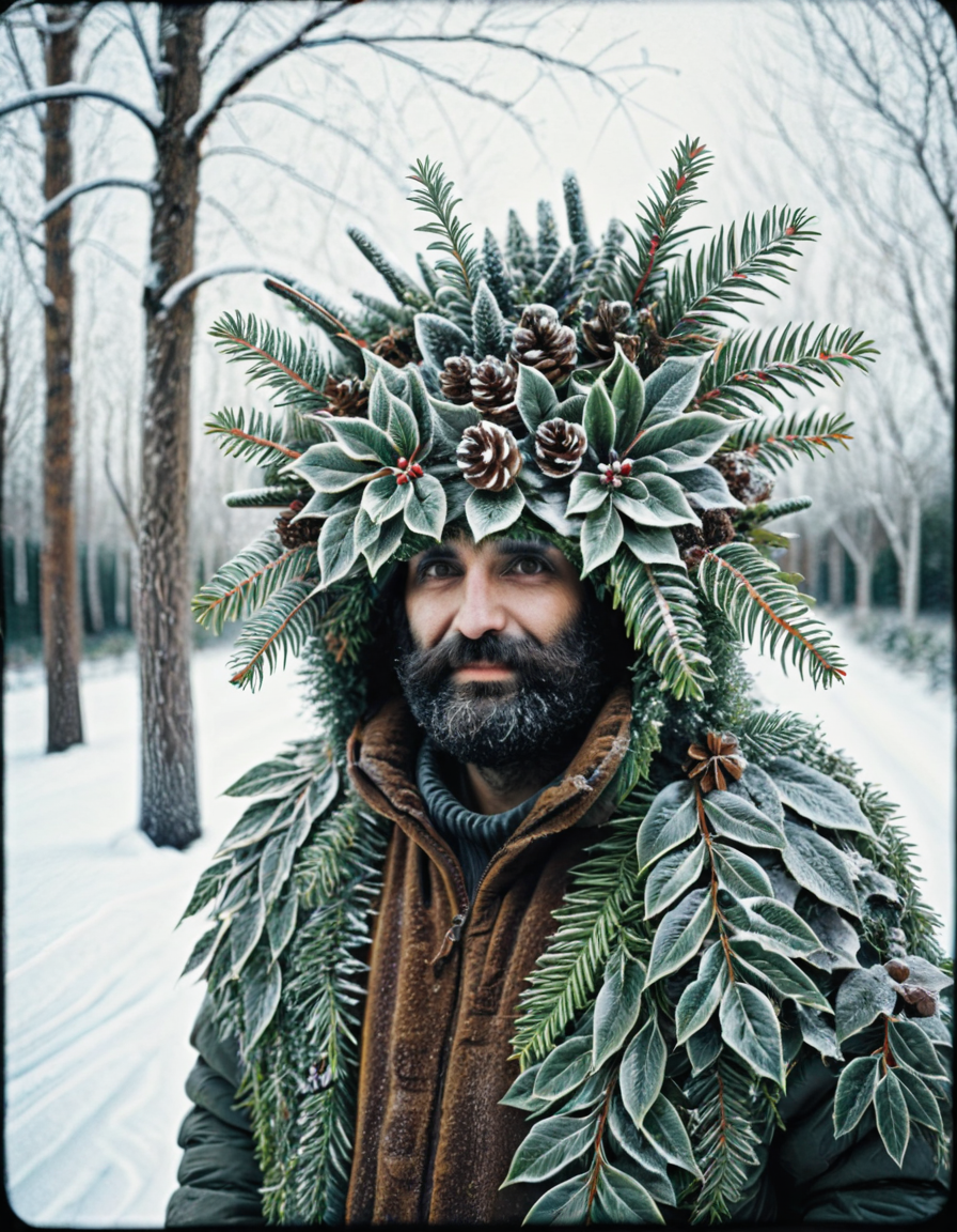 photograph plantpeoplelora, portrait, man, winter, 50mm . cinematic 4k epic detailed 4k epic detailed photograph shot on kodak detailed cinematic hbo dark moody, 35mm photo, grainy, vignette, vintage, Kodachrome, Lomography, stained, highly detailed, found footage