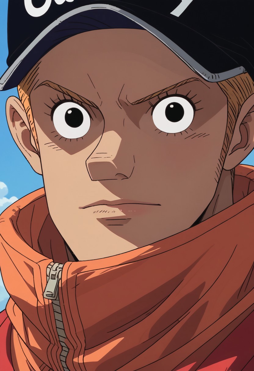 score_9, score_8_up, score_7_up, source_anime, rating_safe, KakuOP, blonde Kaku hair, black Kaku eyes, 1boy, male focus, anime screencap,