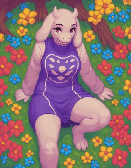 score_9, score_8_up, score_7_up, score_6_up, score_5_up, score_4_up, pixel art, toriel from undertale