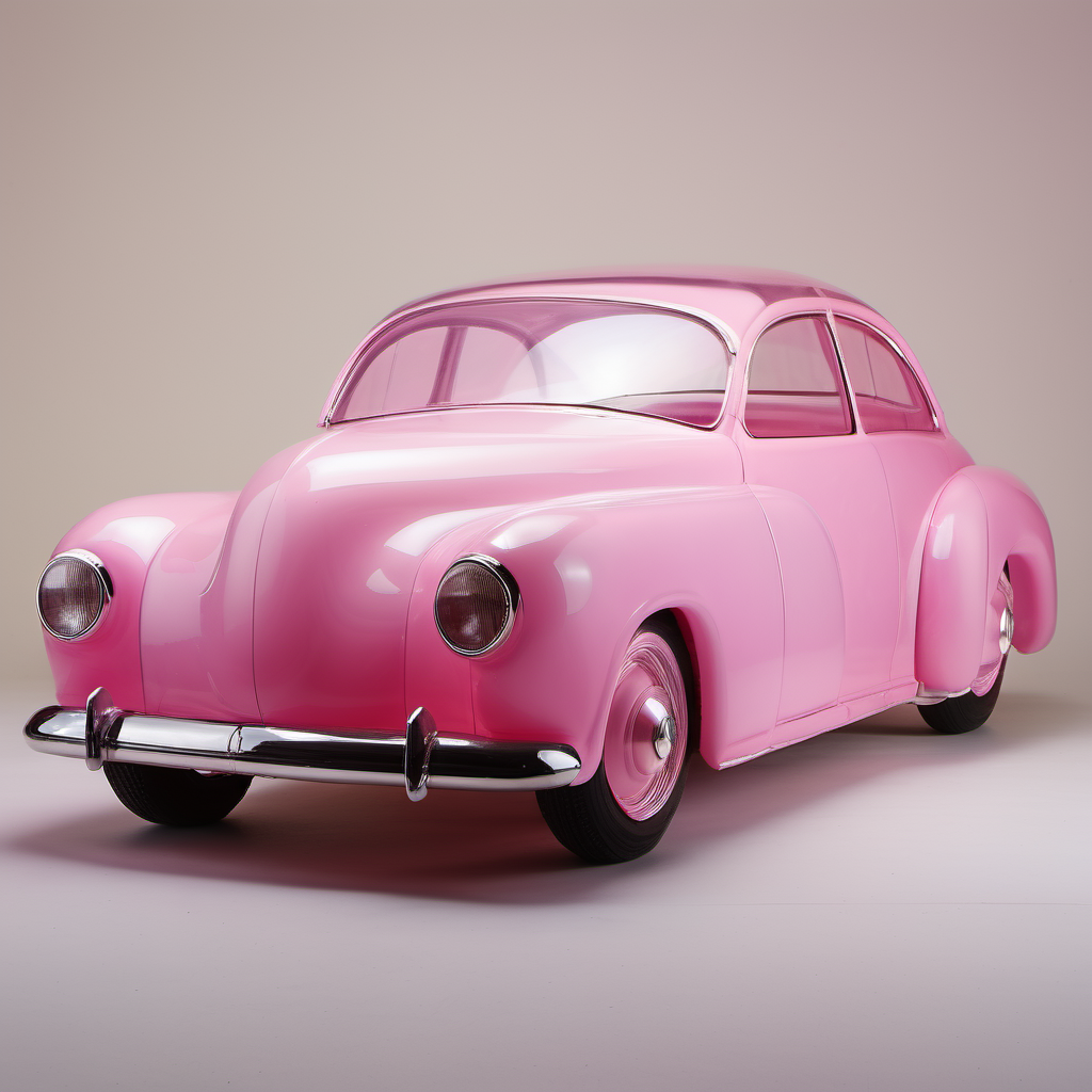 <lora:[XL]jelly:1>1 pink car