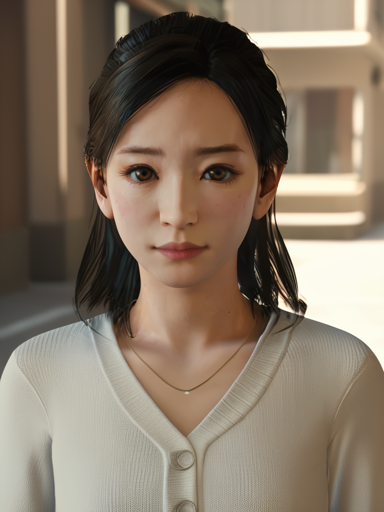 score_9, score_8_up,score_7_up,1girl,1boy, <lora:Sawa_Yoko:1>sawa yoko, on the street,3d,