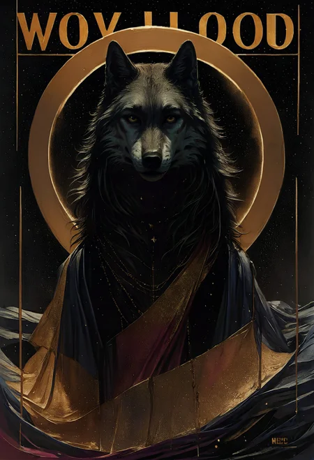 score_9, score_8_up, score_7_up, magazine cover, helvetica bold, black wolf, gold <lora:pony/vixon_gold:0.65> g0ldl34f <lora:sdxl/sinfully_stylish_sdxl>