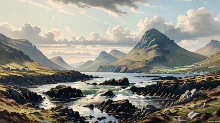 19th-century Ireland, landscape