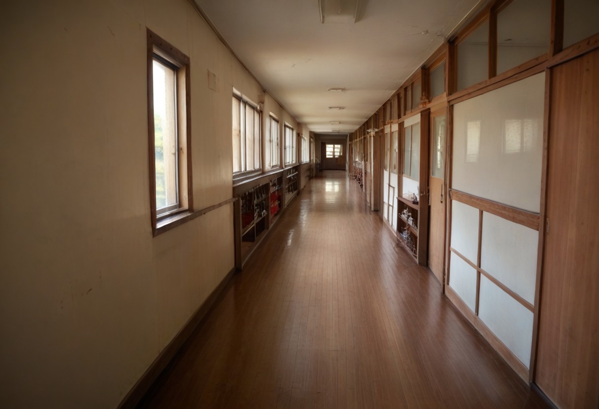 score_8_up, source_anime, japanese_school_hallway