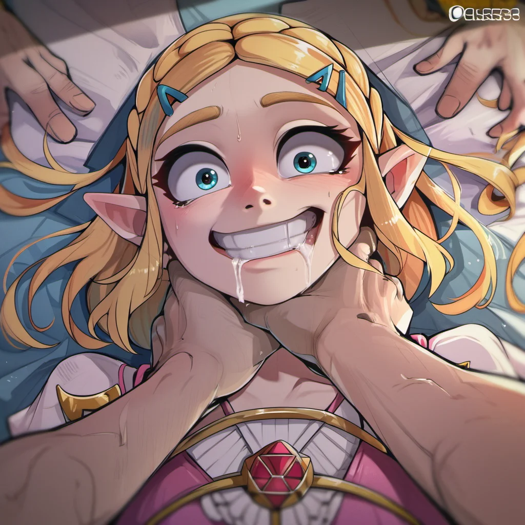 score_9, score_8_up, score_7_up, score_6_up, score_5_up, score_4_up,
1girl, 1boy, pov, choking, looking at viewer, grin, wide-eyed, drooling,
princess zelda,
<lora:ponyxl-choking-concept-v03:1>