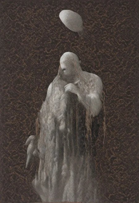 painting of a man worshipping an older man, lovers, sin. lust. pain, heart being ripped out, surreal dark smeared background, black and gold mutations tears in fabric , separation of colors, in the style of nicola samori , glow effects, godrays, Hand drawn, render, 8k, octane render, cinema 4d, blender, dark, atmospheric 4k ultra detailed, cinematic sensual, Sharp focus, humorous illustration, big depth of field, Masterpiece, colors, 3d octane render, 4k, concept art, trending on artstation, hyperrealistic, Vivid colors, extremely detailed CG unity 8k wallpaper, trending on ArtStation, trending on CGSociety, Intricate, High Detail, dramatic, absurdes, a realistic baroque bedroom, white canopy over bed, white drapes, damask patterns, intricate details, in the style of Vittorio Matteo Corcos