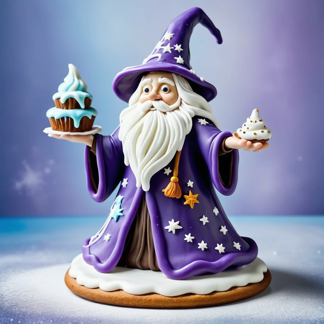 a wizard ,icing, <lora:GingerbreadStyle_epoch_10:0.7>