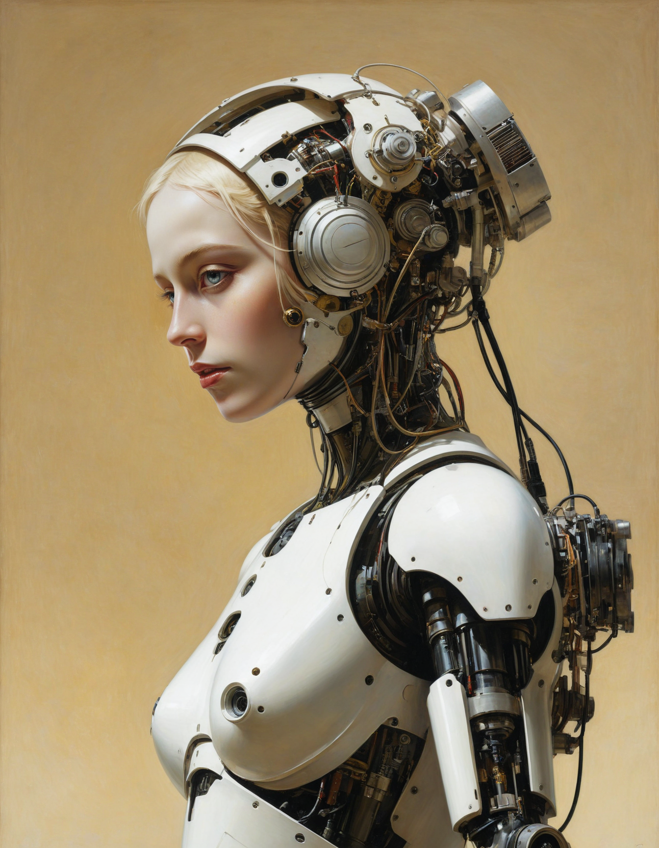 by Carl Gustav Carus and Charles Courtney Curran,  bleached, a human-like robots gain consciousness , hyper detailed, professional poster art, bold lines, award winning,  trending on ArtStation , (intricate details, masterpiece, best quality:1.4), looking at viewer, dynamic pose
<lora:add-detail-xl:1> <lora:xl_more_art-full_v1:0.5>  <lora:NicolaSamori:0.5> in the style of nicola samori <lora:looking_at_viewer:2>
