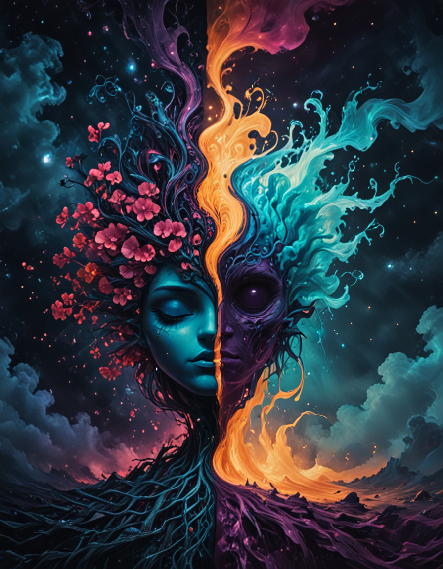 novuschroma69 split dichotomy ambient music  <lora:novuschroma69 split:1.35> <lora:sdxl_lightning_8step_lora:1> <lora:FaeTastic Details:1>
