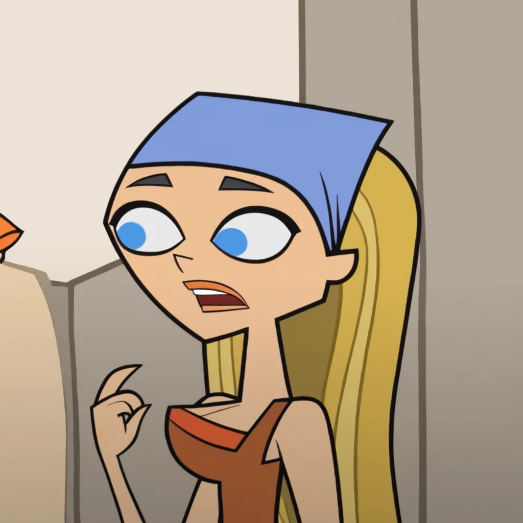 <lora:LindsayPony:1>, Lindsay, 1girl, blue eyes, long hair, blonde hair, bandada, head scarf, open mouth,