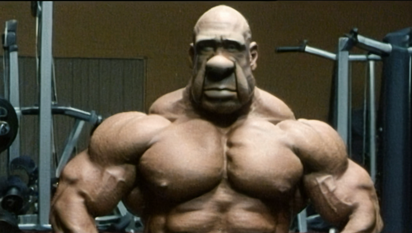 bodybuilder flexing<lora:Skrotnisse-SDXL-v1:1>
