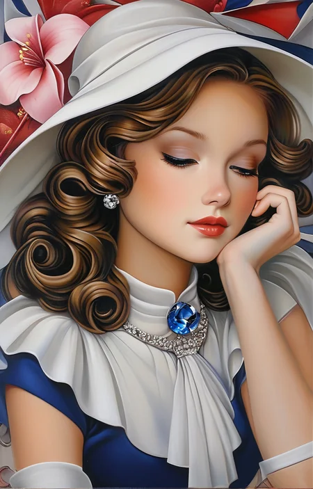 masterpiece,best quality,<lora:tbh205-sdxl:0.9>,illustration,style of Catherine Abel portrait of idolmaster cinderella girls,