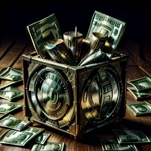stretch, Sharp image, 4k, 8k, Detailed and Intricate, Cinematic, Dynamic Lighting, 
OverallDetail,  dollar world, ultra detailed, ultra resolution, Dollar bills, vault, no people, fully generated, amazing, beautiful, authentic dollarbills, painting