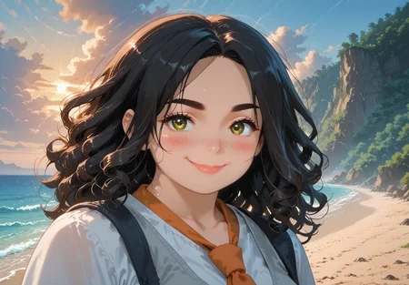 IllusP0s, PonyScores7, source_anime, ah1, IllustriousQual, interesting, exciting, spectacular, wonderful, amazing quality, absolutely eye-catching,
BREAK <lora:xl_more_art-full_v1:0.2>, <lora:aesthetic_anime_v1s:0.2>, <lora:EpicF4nta5yXL:0.2>, <lora:detailxl:0.2>, detailxl, <lora:Fant5yP0ny:0.2>, amazing quality, best aesthetic, absurdres, illustration, Volumetric_Lighting, ultra-detailed, very aesthetic, intricate details, best_quality, lazympos, <lora:Add_Details_v1.2:0.4>, <lora:quality_modifiers_masterpieces_v1:0.2>, <lora:ZootPonyAnime_V1_r2:0.2>, <lora:Bestifacator2:0.2>,
BREAK (((yoga backbend))),
BREAK Stable_Yogis_PDXL_Positives, AS-Adult, <lora:Complicated fantasy portrait - XL Pony V2.0:0.2>, bad-hands-5, <lora:HDA_Detailer:0.3>, <lora:natsumi_style:0.2>, <lora:by_usakun-pony:0.2>, by usakun, <lora:Akina_Bbw_Style_-_PonyXL:0.2>, AkinBw, ((wallpaper)),
BREAK 1girl, mature female, (curvy), round-chin, caucasian, <lora:ETO_OC_Illustrius:0.5>, eto_oc, skindentation, (plump), thick thighs, wide hips, busty, voluptuous, <lora:Venus body IXLS3_alpha16.0_rank32_full_last:0.8>, <lora:shinyskin2:0.2>, glistening skin, HDA_FatGirlXL, round ass, large breasts, <lora:perfection style:0.2>, perfection style, perfection,
BREAK ((<lora:Mari_Ohara_All_outfits_from_the_Love_Live_Sunshine_anime_series_-_Illustrious:0.7>, ohara mari, School uniform with orange tie, shoes)),
BREAK (curly hair), long hair, (black hair:1.4), (parted hair:1.7), messy hair, kinky curls, <lora:hairdetailpxl:0.2>, hairdetailpxl,
BREAK (half green and brown eyes), (colorful eyes), (multicolored eyes), (downturned eyes:1.4), expressive eyes, <lora:perfect-eyes:0.4> perfecteyes , EyesHD, (round face:1.2), (thick eyebrows:1.3), (plump face), <lora:Round_face:0.2>, lips, <lora:DetailedEyes_xl_bdsqlsz_V1:0.2>, <lora:Eyes_Lora_Pony_Perfect_eyes:0.2>, <lora:focusoneyes:0.2>, <lora:cinematic eye color style illustrious v1:0.2>,
BREAK (((embarrassed nose blush smile expression))), <lora:Expressive_H:0.2>, Expressiveh, <lora:Emotional_Anime_Expressions_PonyXL_Concept:0.2>, emotional, <lora:Best_Facial_Expression_LoRA_PONY:0.2>, looking at viewer, <lora:Detailed expressive EXEV style -XL Pony V1.0:0.2>, FaceDetail, <lora:Best_Facial_Expression_Helper_XTREME_ILLU:0.4>, kaogei,
BREAK (((a serene view of the Na Pali Coast shrouded in mist during early morning, The dramatic cliffs rise from the ocean, creating an ethereal atmosphere that captures the essence of Hawaii))), <lora:Background Detailer - SDXL:0.2>, 4k, 8k, Ultra HD, Masterpiece, Best quality, Detailed background, <lora:Add_more_details_V2_XLpony:0.2>, full_details, <lora:background-type1:0.2>, <lora:AddMicroDetails_Illustrious:0.8>, addmicrodetails,