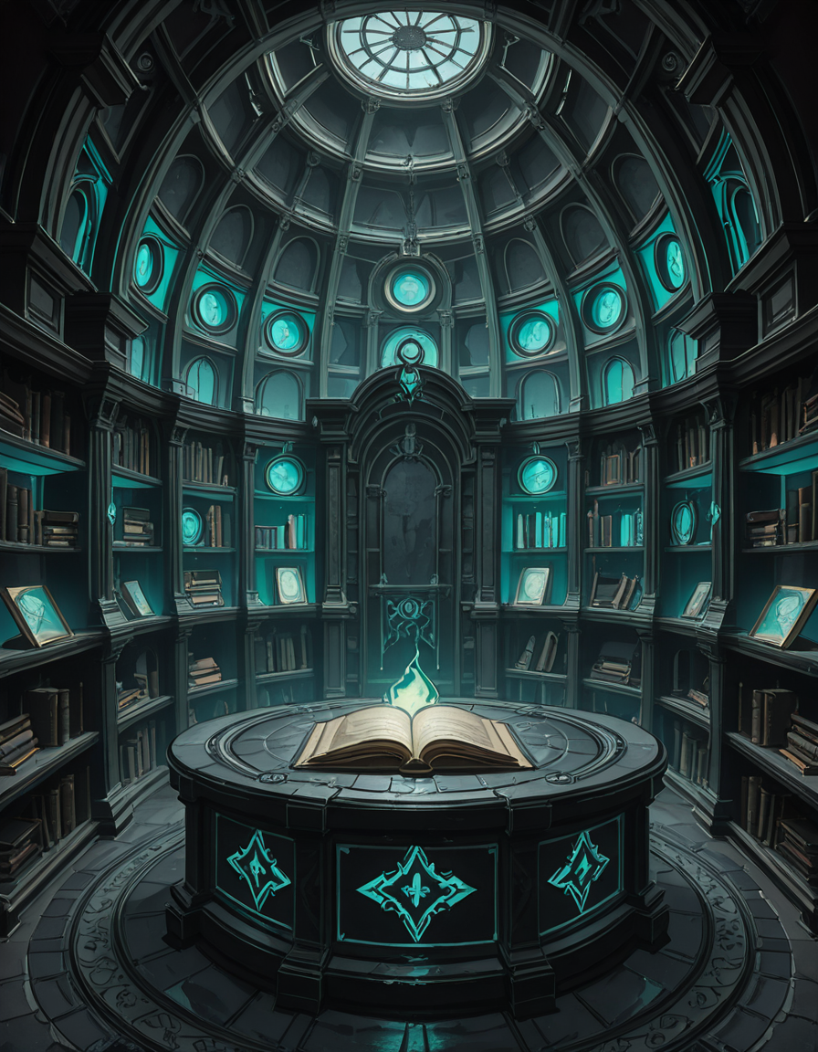 Buried deep within the necromancerâs fortress lies the Library of the Forgotten, an ancient, labyrinthine archive where no living hands have ever turned a page. The immense chamber stretches endlessly into the darkness, its towering bookshelves carved from obsidian and bone, spiraling upwards into unseen heights. The very air hums with an eerie resonance, filled with the whispers of knowledge long abandoned by the mortal world.
The shelves are packed with tomes bound in withered flesh, their covers etched with shifting runes that glow faintly with unholy light. Some books seem to breathe, their spines expanding and contracting like living creatures, while others are locked with chains of rusted iron, sealed by ancient curses too dangerous to be unleashed. Scrolls, brittle with age yet untouched by time, hover in the air, slowly unraveling and reforming, as if reading themselves in a silent, endless cycle.
At the heart of the library stands a massive circular desk, hewn from black stone and inlaid with veins of glowing green energy. Upon its surface, quills made from skeletal fingers hover above open grimoires, tirelessly transcribing forbidden knowledge in ink that shimmers like liquid shadow. Dust does not settle hereâonly the weight of forgotten secrets, pressing down like an invisible hand upon any who dare enter.
Above, the ceiling is a vast cosmic void, an endless expanse of swirling darkness where distant, malevolent stars flicker in unnatural constellations. Occasionally, something moves between the stars, a shape vast and unknowable, watching the library in silence.
In the farthest reaches of the chamber, towering stone monoliths stand, inscribed with ever-shifting text in a thousand dead languages. Some glow faintly, others pulse like beating hearts, their inscriptions rearranging as if whispering among themselves. The floor between them is covered in intricate ritual circles, their markings pulsating with a faint, necrotic glow, hinting at the presence of knowledge too terrible to be contained within mere books.
No footsteps ever disturb the silence, no voices break the eternal stillnessâonly the endless rustling of pages turning on their own, the quiet scraping of phantom quills, and the occasional, distant sound of something shifting among the shelves.
This is not a place of learning.
It is a tomb of knowledge, a repository of secrets too dangerous to be spoken, where books are not just readâthey watch, listen, and remember.
Style & Mood :
- Dark fantasy, gothic horror, necromantic aesthetics
- Cinematic, highly detailed, eerie lighting
- Infernal atmosphere, filled with shadows, glowing runes, and whispering books
- Inspired by the works of ZdzisÅaw BeksiÅski, H.R. Giger, and dark medieval occultism 
<lora:SDXLFaeTastic2400:0.4> <lora:extremely_detailed:0.4> extremely detailed,necromancer l1br4ry, <lora:necromancer_l1br4ry-i:1>, Masterpiece,best quality,hi res,8k,hi res,8k,award winning,(sharp focus, intricate, highly detailed),
