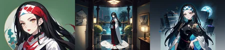 highly insanely detailed, masterpiece, top quality, best quality, highres, 4k, 8k, RAW photo, (very aesthetic, beautiful and aesthetic), 
__lazy-wildcards/cosplay-char/ShinMegamiTensei/beth/prompts__, 
<lora:zs_Beth:0.6>, 
(1girl:1.3), 1other, 
__lazy-wildcards/dataset/background__,âââ