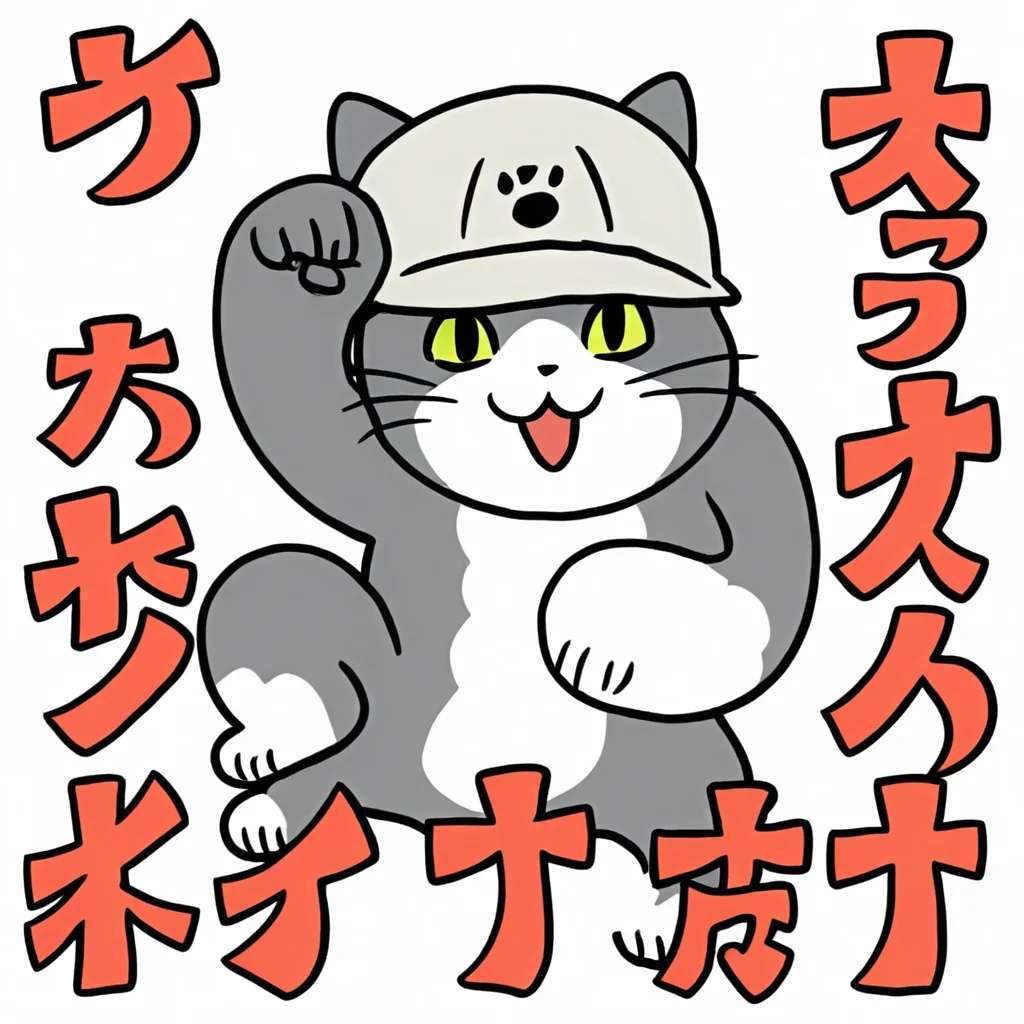genbaneko, headwear, hat, grey headwear, solo, cat, simple background, white background,baseball cap,
<lora:Genbaneko_Pony-000120:0.7:lbw=1,1,1,1,0.5,1,1,1,1,1,1,1>
