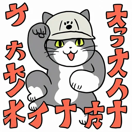 genbaneko, headwear, hat, grey headwear, solo, cat, simple background, white background,baseball cap,
<lora:Genbaneko_Pony-000120:0.7:lbw=1,1,1,1,0.5,1,1,1,1,1,1,1>